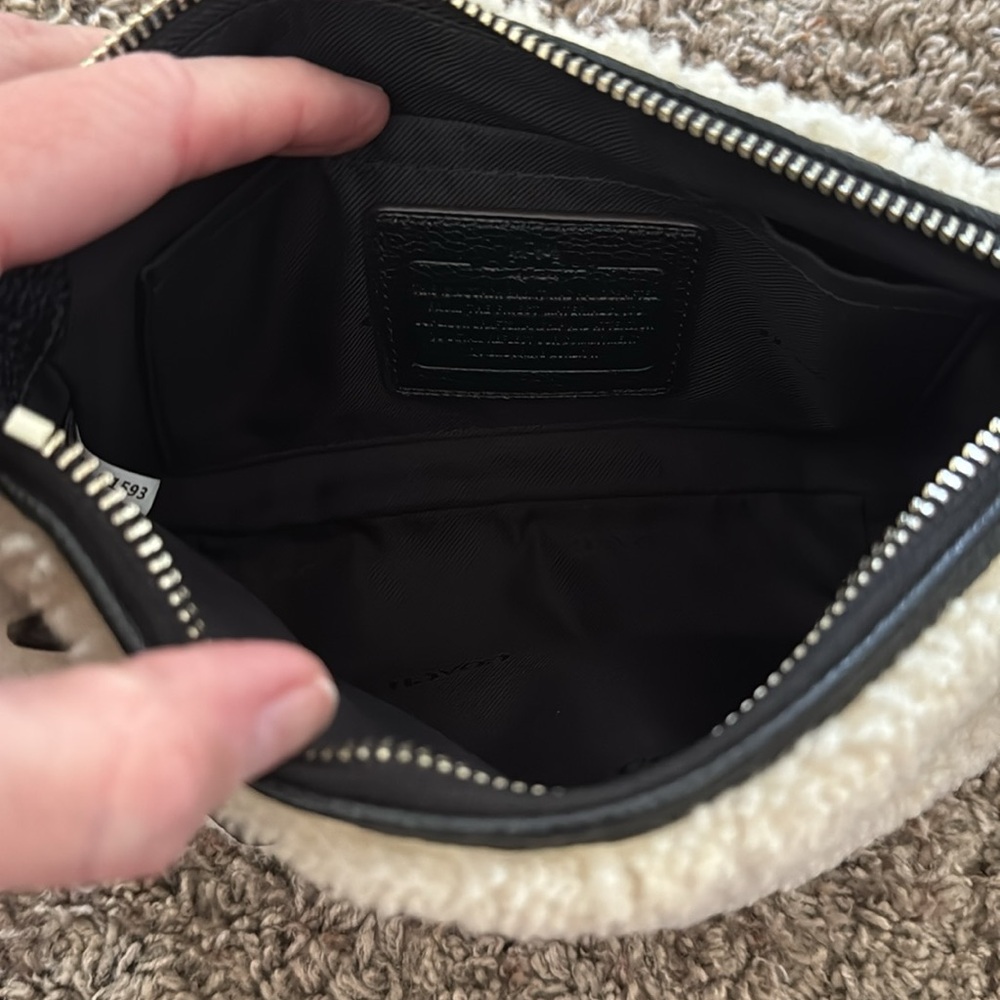 Coach Rhyder Shearling Pouchette Crossbody - Picture 10 of 15